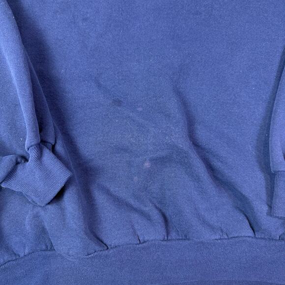 Vintage Jerzees Sweatshirt Adult 2XL Blue Blank Sweater Mens Made in USA - Picture 3 of 7